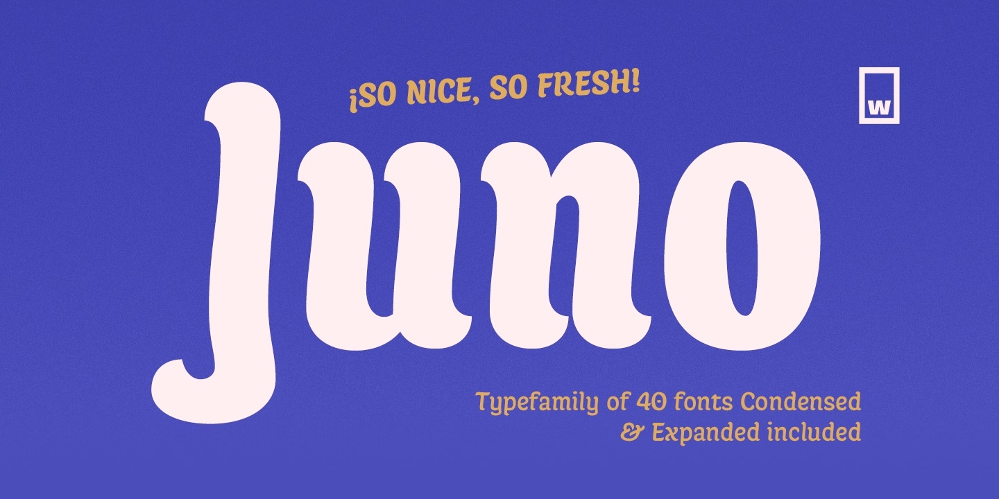 Шрифт Juno